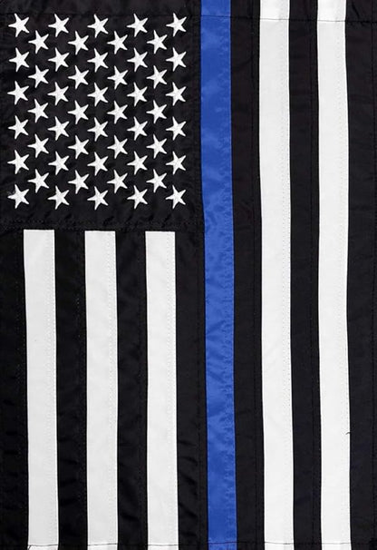 Briarwood Lane Thin Blue Line Police Embroidered House Flag