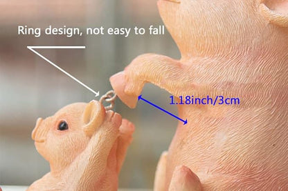 Primst 2PCS Hanging Cute Animal Statues Outdoor Garden Fence Decor, Resin Frog Sculpture for Patio, Lawn, Yard Art Decoration, Figurine Ornament Gift (Frog)