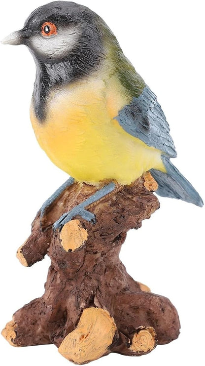 Cute Statues Garden Bird Statue Outdoor Statues On The Stone Ornament Backyard Decor(On the Branches)