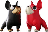 Garden Ornaments Decor Statue Outdoor,Abstract Unique Statue Sculpture Creative Statues and Sculptures Outdoor Decor for Garden,Cool Muscle Dog Bulldog Statue Sculpture Ceramic Home Ornament