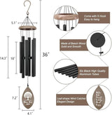 ASTARIN Personalized Happy Retirement Gift, Custom Name Retirement Wind Chimes for Women Men, 35" Large Deep Tone Wind Chime Retire Gifts for Teacher Co-Workers Friends Parents(Produced in USA)