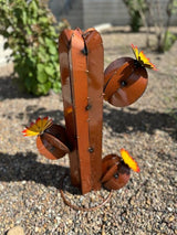 Metal Saguaro Cactus - Garden Art (Copper)