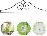 Happyyami 3pcs Wrought Iron Garden Flag Hanger Metal Decorative Garden Banner Holder Outdoor Flag Scroll Bracket Hanging Stand for Garden Lawn Porch Wall Black