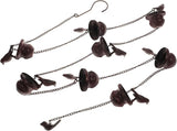 ORFOFE Metal Rain Chain for Gutters Unique Decorative Rain Chain Design for Home and Garden Finish Elegant Outdoor Water Drainage