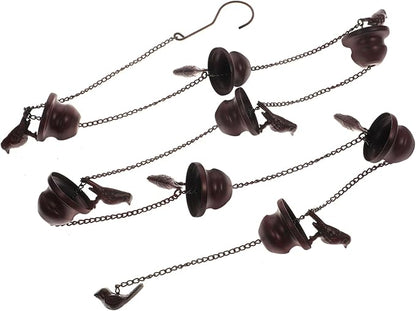 ORFOFE Metal Rain Chain for Gutters Unique Decorative Rain Chain Design for Home and Garden Finish Elegant Outdoor Water Drainage