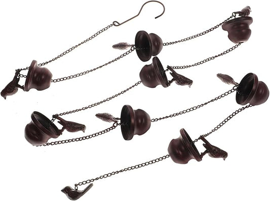 ORFOFE Metal Rain Chain for Gutters Unique Decorative Rain Chain Design for Home and Garden Finish Elegant Outdoor Water Drainage