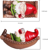 Cute Garden Gnome Statues for Garden Decor Resin Hanging Decorations for Indoor Outdoor Tree Ornaments Figurines for Outside Gifts for Mother Day Christmas