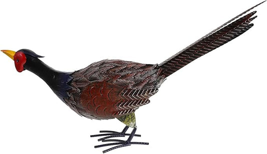 KESYOO Realistic Iron Pheasant Statue Outdoor Garden Decor Vivid Simulation Bird Figurine for Lawn Decoration Craft Sculpture Gift for Home and Patio