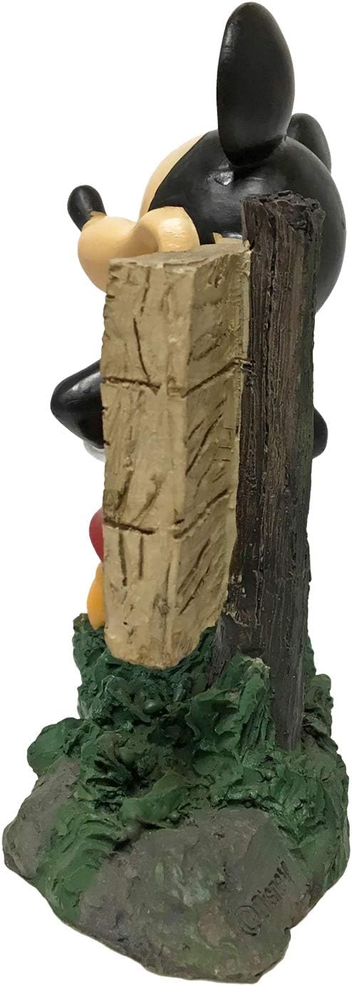 Disney Mickey Mouse Hi Sign Everyday Outdoor Garden Statue, 8 inches Tall, Officially Licensed Disney Product