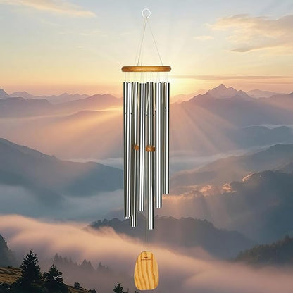 Woodstock Chimes Signature Collection, Woodstock Meditation Chime, 39'' Eastern Energies Wind Chimes for Outdoor, Patio, Home or Garden Décor (TMS)