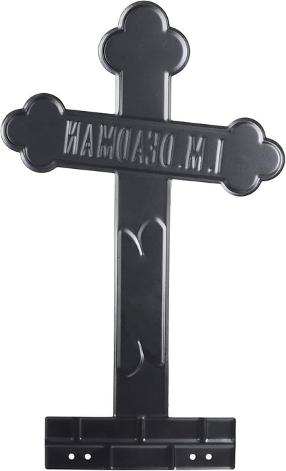3-D Metal Halloween Ghost Cemetery XL 17" Tombstone w Stakes -I.M DEADMAN-Durable, Rustproof, UV Raised Printing-Upgrade Your Haunted House Mansion w Cemetary Lawn Decor-No More Flimsy Foam Graveyards