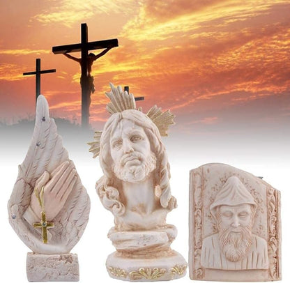 Garden Ornaments Decor Statue Outdoor,Abstract Unique Statue Sculpture Creative Statues and Sculptures Outdoor Decor for Garden,Christ Sculpture Hand Innovative Resin Statue Crafts Interior