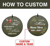 Personalized Cardinal Wind Chimes, 36inch Memorial Wind Chimes, in Loving Memory of Dad/Mom, Sympathy Gifts, Custom Wind Chime for Loss of Loved Ones (Produced in USA)