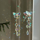 Hanging Prism Dragonfly Sun Catchers Indoor Window Rainbow Maker Sparkling Crystal Decor Sunlight Suncatcher