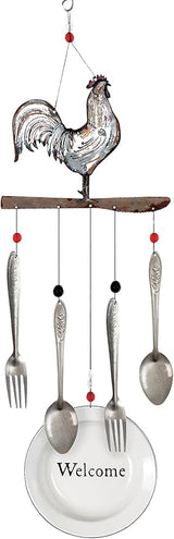 Sunset Vista Designs 92153 Farmhouse Wind Chime, 28-Inch, Rooster