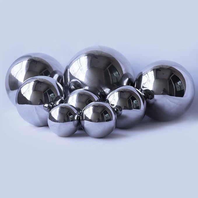 Durable Stainless Steel Gazing Balls Hollow Mirror Globe Floating Reflective Ball Polished Shiny Sphere for Home Garden Pond Outdoor Swimming Pool Decoration (7 Inch)