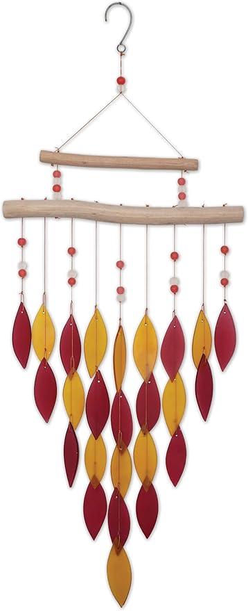 Sunset Vista Designs Bali Arrow Falls, Red Chime, 28.25-inch Height