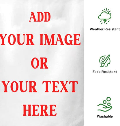 Custom Garden Flags for Outside Personalized Flag Customizable with Picture Make your Own Banner Customized Yard Decor 12x18 Double Sided Small