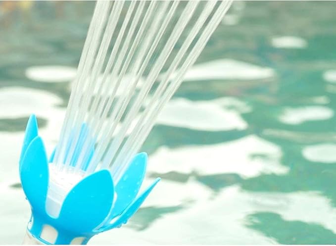 Water Powered Swimming Accessory Sprinkler Aerates with Color Changing LED Light Bulb for Use with 1.5 Inch Outlets (3 Pack)