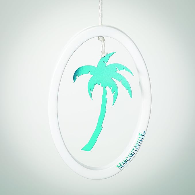 Woodstock Wind Chimes Margaritaville Mint Green Palm Wind Chime Medium (24") Tropical Windchime, Decor for Outside Patio Porch Sunroom or Garden Décor