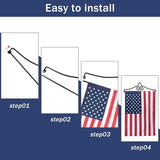 NQ Garden Flag Wall Hanger Indoor and Outdoor, Garden Flag Holder, Banner Hanger for Decoration Ideal for Flag with Width Smaller than 13" (1 Pack)