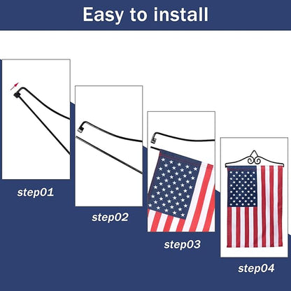 NQ Garden Flag Wall Hanger Indoor and Outdoor, Garden Flag Holder, Banner Hanger for Decoration Ideal for Flag with Width Smaller than 13" (1 Pack)