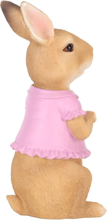 Garden Statue, Cute Figurine, Handcrafted Outdoor Decor with Vivid Colors, Sculpture for Lawn Yard Patio Porch, Ideal for Home Garden Decoration