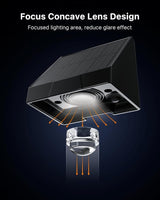 16 Pack Solar Powered Fence Lights Outdoor Wall Mount Decorative Waterproof Down LED for Deck, Outside Stairs, Pool Cage, Patio, Backyard, Garden, Bright 3 Color Temperatures Lamp with Easy to Install
