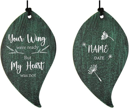 ASTARIN Memorial Custom Wind Chimes for Loss of Loved One, Wind Chimes for Patio Yard Decor, 24'' (Condolences-6)