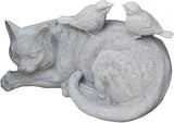 Garden Ornaments Outdoor Garden Animal Statues Cat Sculptures Bird Resin Retro Model Crafts Home Gardening Decoration Outdoor Ornaments Garden Ornaments