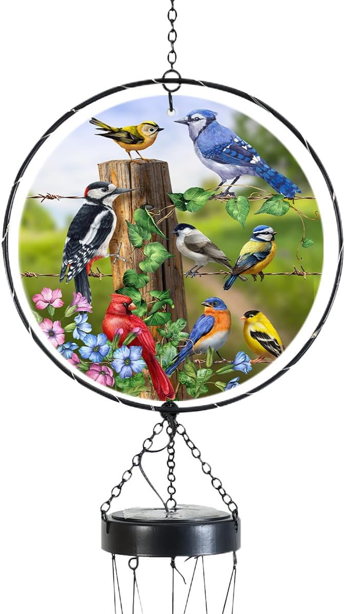 Briarwood Lane Country Birds Illuminated Wind Chime