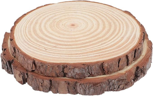 LIOOBO 2pcs Garden Walkways Outdoor Wood Stepping Stones Decorative Garden Paver