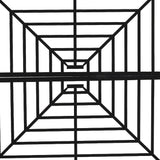 Metal Privacy Screen, 72" H x 44" W Freestanding Privacy Screens, Patio Decorative Metal Fence Panels with Stand, Portable Divider Screens, for Backyard/Patio/Deck (Black-Stripe, 72''H×44''W)