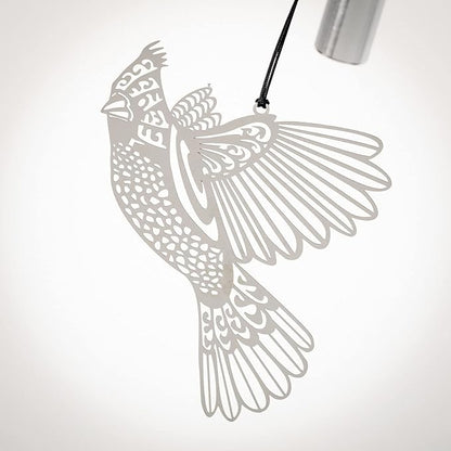 Woodstock Chimes Signature Collection, Woodstock Habitats Chime, 21'', Silver Wind Chimes for Outdoor, Patio, Home or Garden Decor (HCMC)