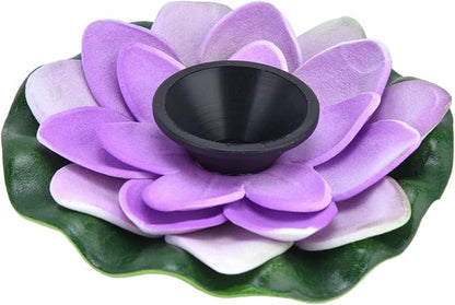 Milltrip Flower Solar Fountain, Floating Solar Powered Water Feature for Bird Bath, Garden Pond & Outdoor Decor (Purple)