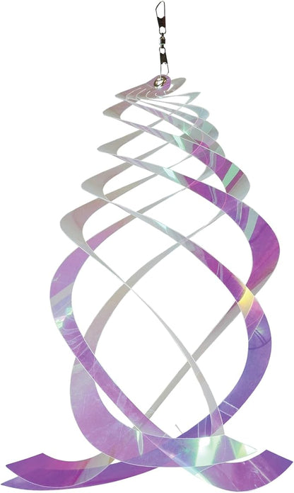 In the Breeze 9161 — Iridescent Crystal Spinner — Suncatcher Wind Spinner for Yards and Gardens, Humane Animal Deterrent…