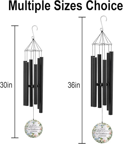 Personalized 30" Memorial Wind Chimes for Outside, Bereavement Gift in Remembrance of a Loved One, Sympathy Gift for Loss of Mother Father Husband, Garden Patio Decor