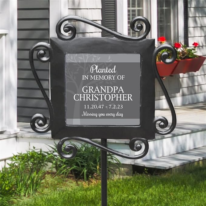 GiftsForYouNow in Memory Tree Personalized Memorial Garden Stake