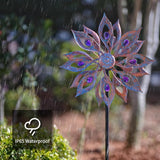 DREAMSOUL Wind Spinners Outdoor Double Kinetic Wind Spinner, Metal Windmill for Yard Patio Lawn Decor (58 * 14 Inches)