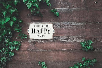 Abbott Collection 27-FORGE/103 This is Our Happy Place Sign