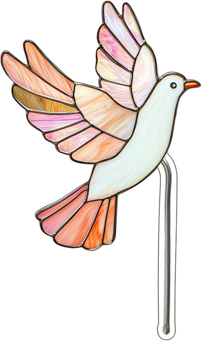 Bird Butterfly Flower Plant Pot Stake Decoration, 4.7 Inch 2D Colorful Acrylic Bird Butterfly Garden Ground Insert Decor, Outdoor Yard Lawn Pathway Patio Art Ornaments, Gifts for Mom (S)