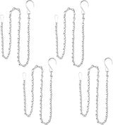 YINGFENG 4 Pack 35 Inch Silver Hanging Chain for Hanging Bird Feeders, Bird Houses, Hanging Planters, Baskets, Birdbaths, Lanterns, Wind Chimes, Billboards, Signs and Ornaments, etc
