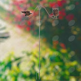 Red Carpet Studios Garden Stake Decorative Metal Balancing Buddies Yard Art, 45" Tall, Rustic Owls on a Branch