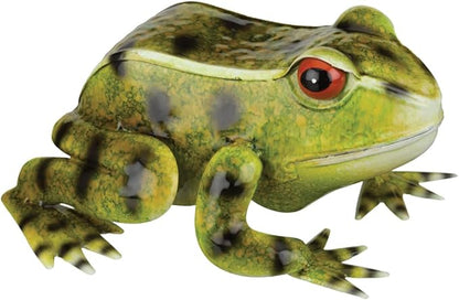 Regal Art & Gift Frog Garder Statue 9 Inch - Decorative Outdoor Sculpture, Metal Decor for Patio, Porch & Garden Décor