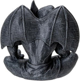 Pacific Giftware Gothic Thinking Gargoyle Statue Black Stone-Look Finish Decorative Outdoor Sculpture Medieval Cathedral Style Polyresin Home Decor 5.04" H