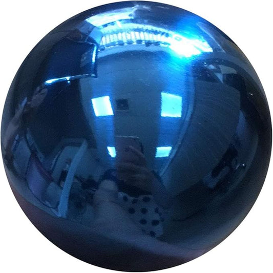 12inch Diameter Blue Gazing Ball,Blue Stainless Steel Polished Reflective Smooth Garden Sphere Globe Mirror,Colorful and Shiny Addition to Any Garden or Home