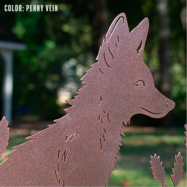 Whimsical Fox Metal Garden Stake Address Sign | Garden Decor | Animal Yard Art | Backyard Decor | Gift for Her | Nature Lover Gift | Address