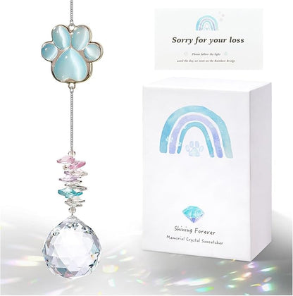 Dog Memorial Suncatcher, Loss of Dog Sympathy Gift, Thoughtful Pet Remembrance Bereavement Gifts