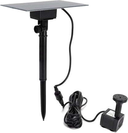 Zerodis Solar Fountain Pump for Bird Bath Pumps Powered Water Fountain with 4 Nozzles Outdoor Floating Bird Bath Landscape Decoration for Garden Pool Pond Solar Pump