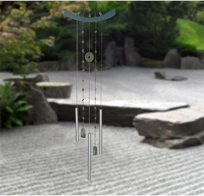 Woodstock Chimes Signature Collection, Woodstock Feng Shui Chime, 39'' Chi Energy Jade Eastern Energies Wind Chimes for Outdoor, Patio, Home or Garden Décor (CEJ)